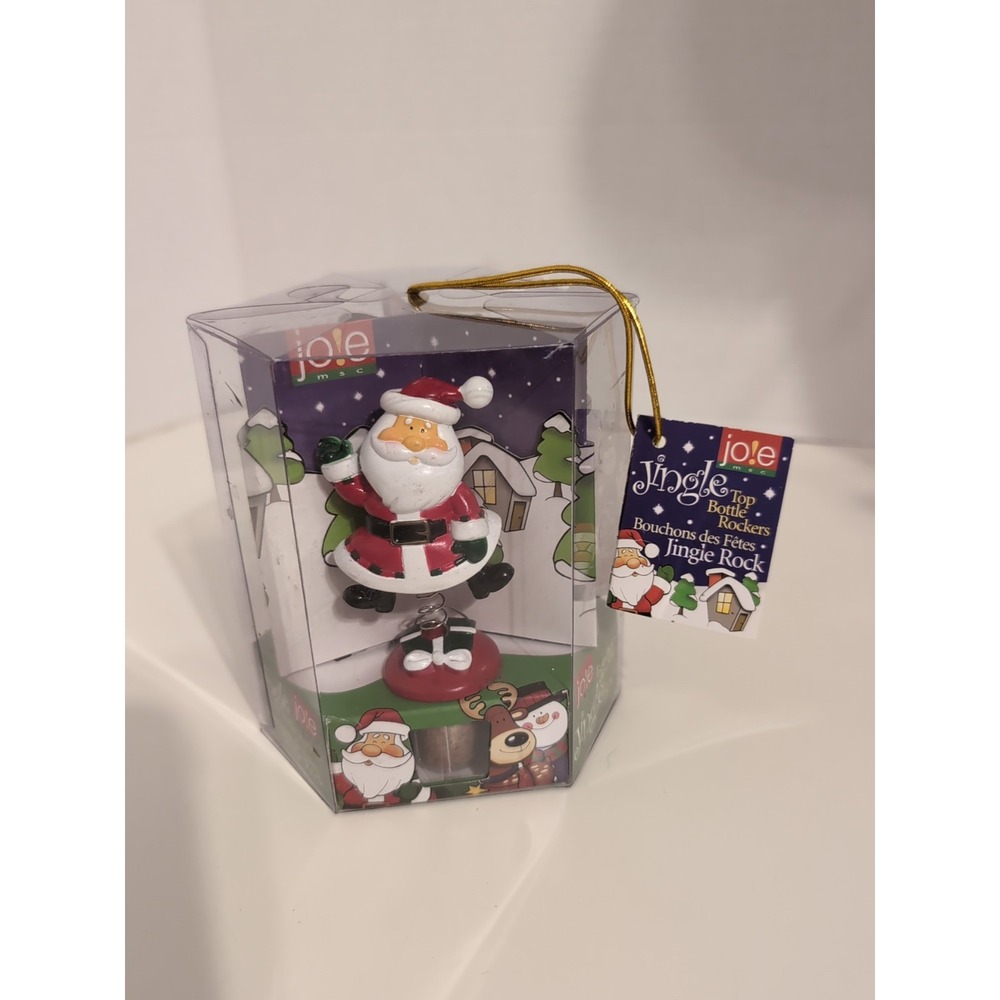 NEW Joie Jingle Top Bottle Rockers: Set of 3 Santa, Snowman & Reindeer